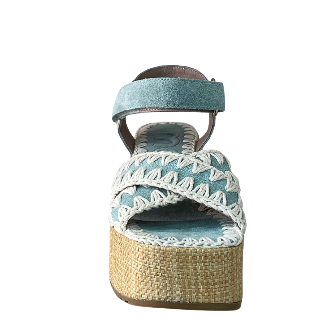MOU - RAFFIA CRISS CROSS PLATFORM