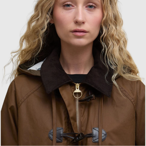 BARBOUR - Myra Waxed Duffle Coat