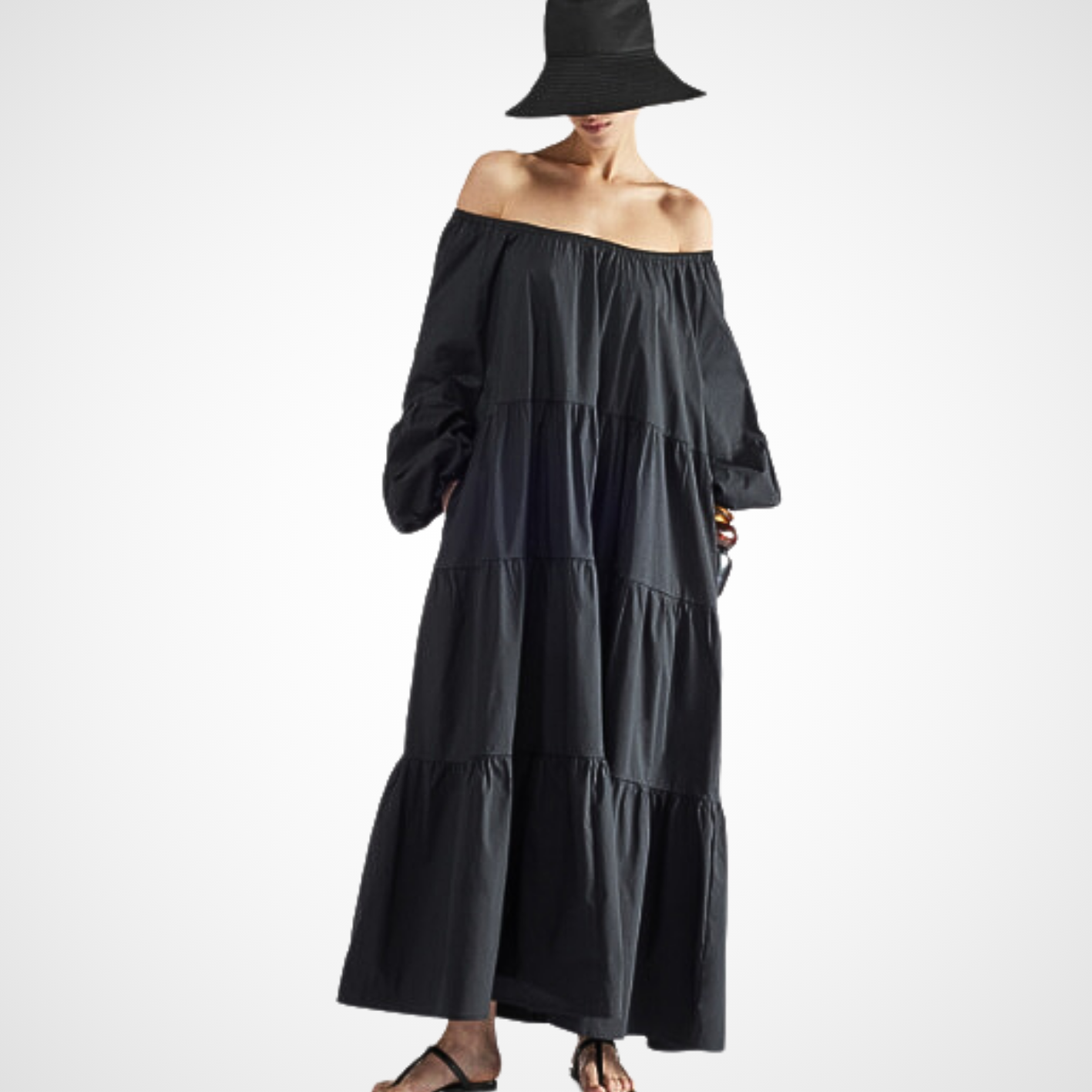 LIVIANA CONTI - Robe longue volants