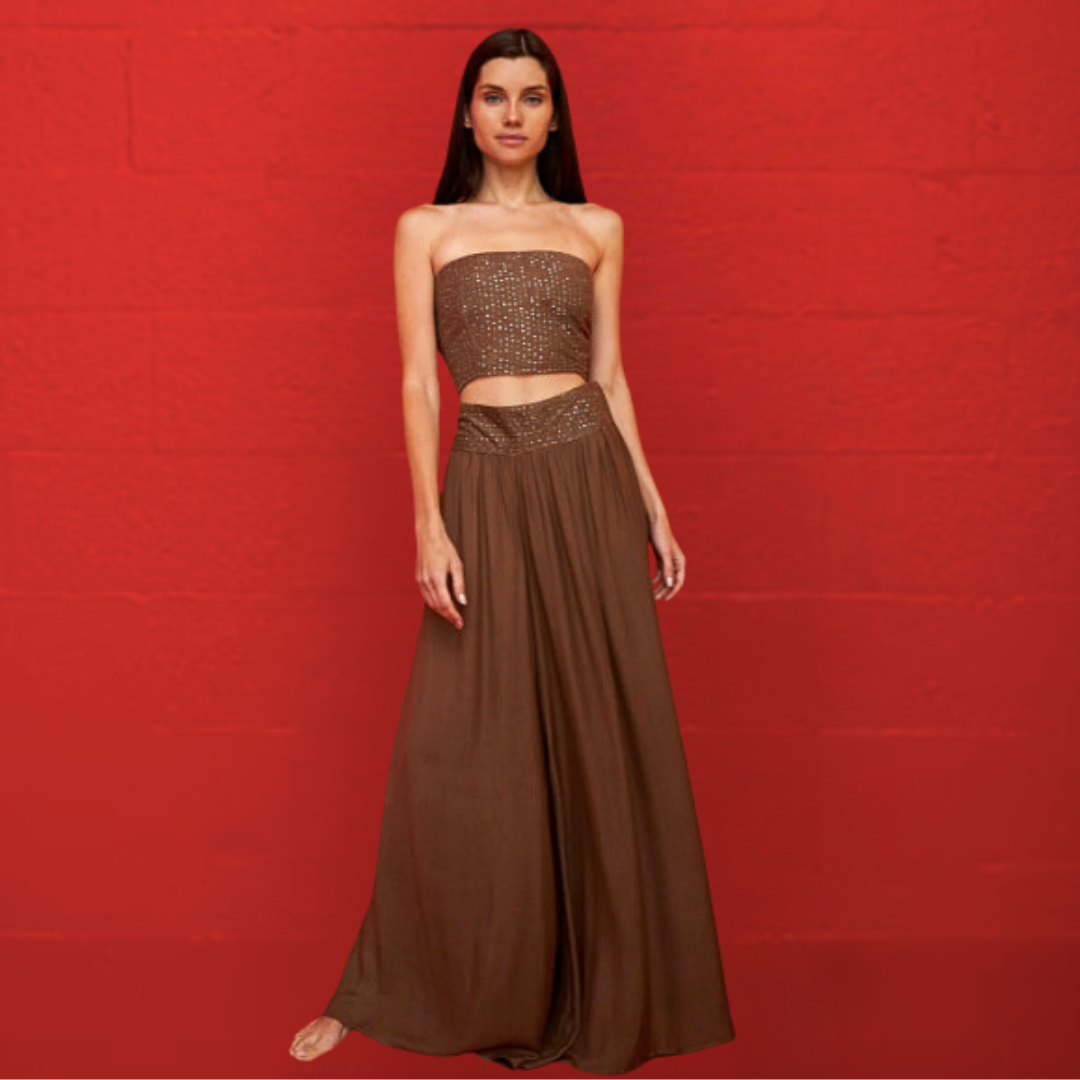 Sequin Palazzo Pants