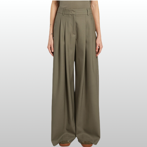 PANTALON PALAZZO OLIVE