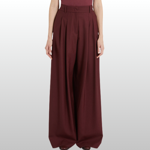 PANTALON PALAZZO BORDEAUX
