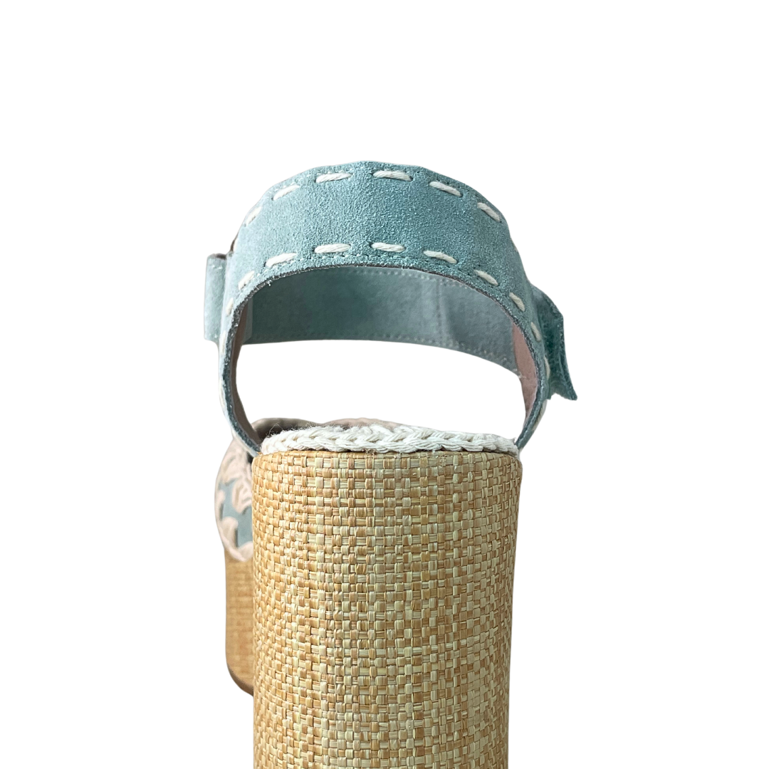 MOU - RAFFIA CRISS CROSS PLATFORM