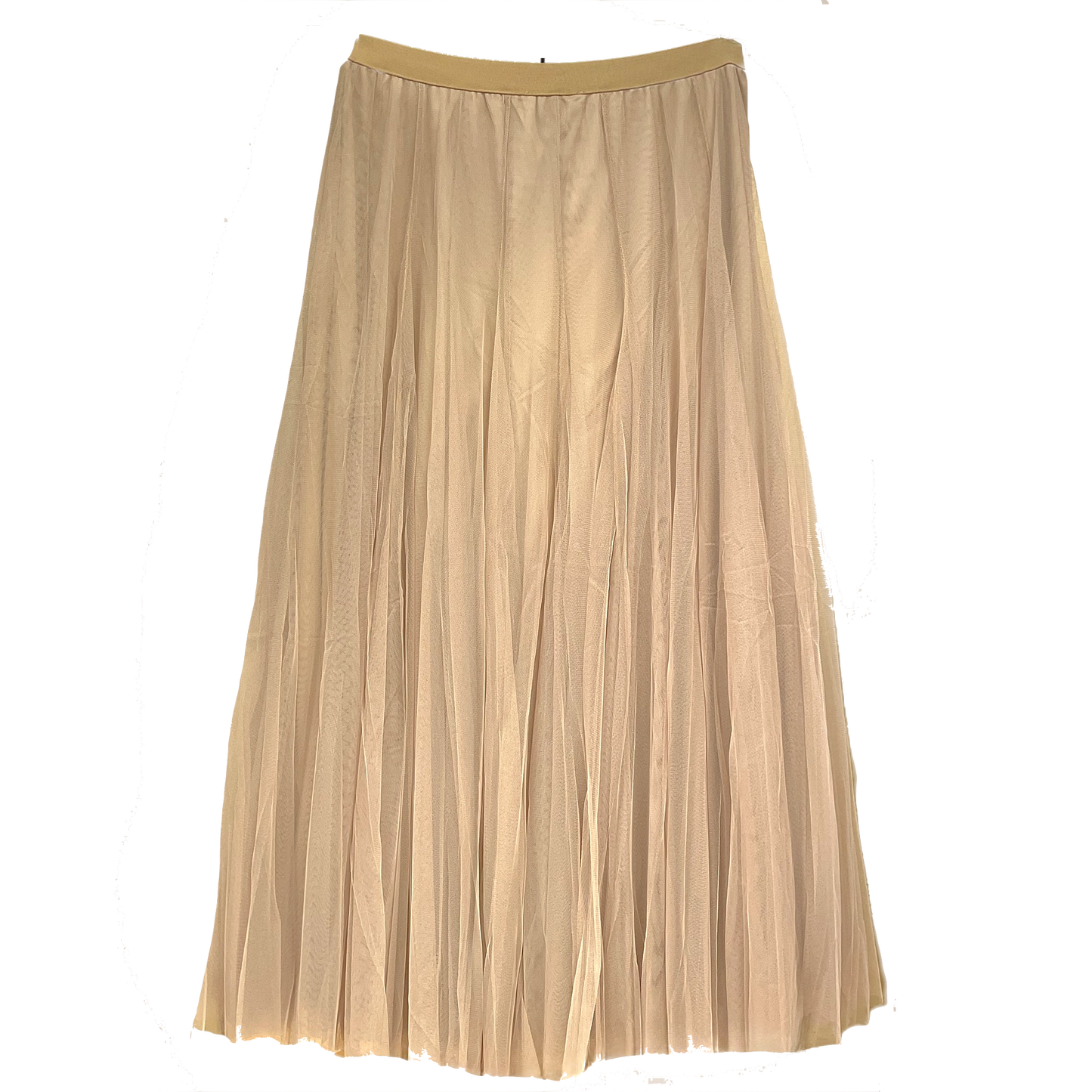 Jupe long en Tulle beige