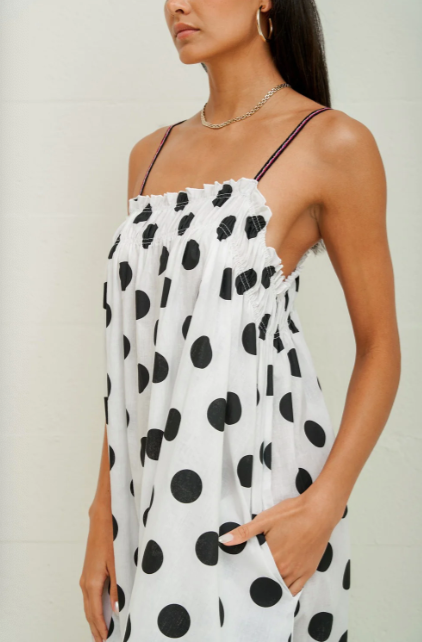 Pitusa POLKA DOT MIDI DRESS