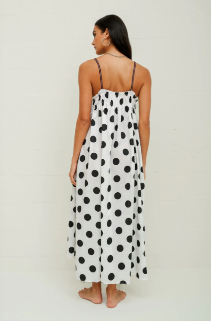 Pitusa POLKA DOT MIDI DRESS