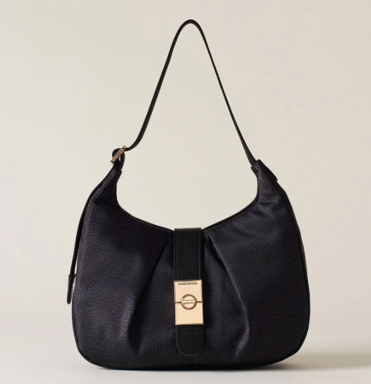 BORBONESE - HOBO CORTINA SMALL NOIRE