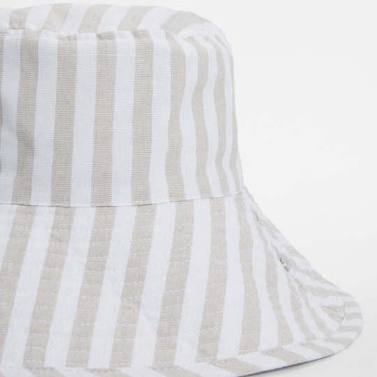 MILLIE BUCKET HEAT LIGHT SAND STRIPE - Barbour