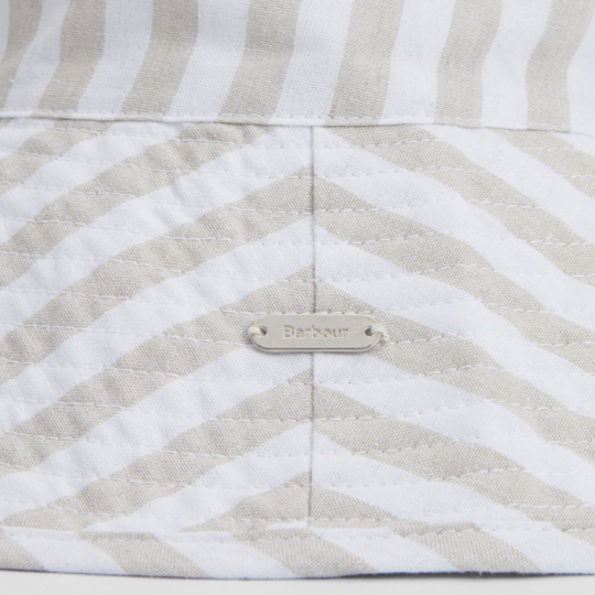 MILLIE BUCKET HEAT LIGHT SAND STRIPE - Barbour