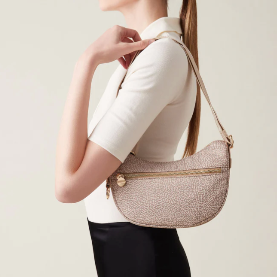 BORBONESE - HOBO LUNA MINI SABLE