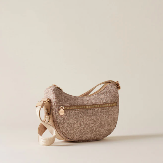 BORBONESE - HOBO LUNA MINI SABLE
