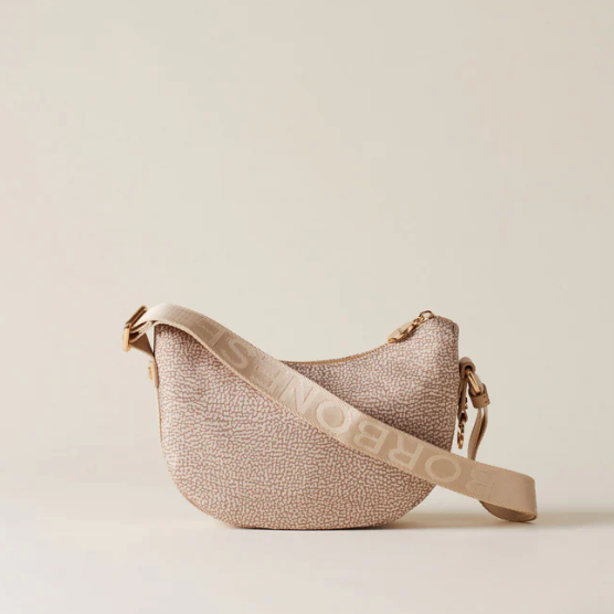 BORBONESE - HOBO LUNA MINI SABLE