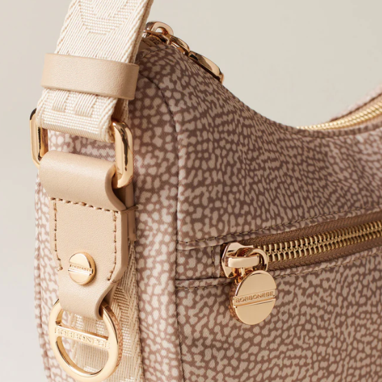 BORBONESE - HOBO LUNA MINI SABLE