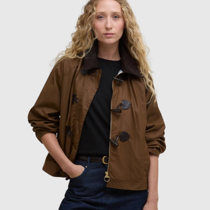 BARBOUR - Myra Waxed Duffle Coat