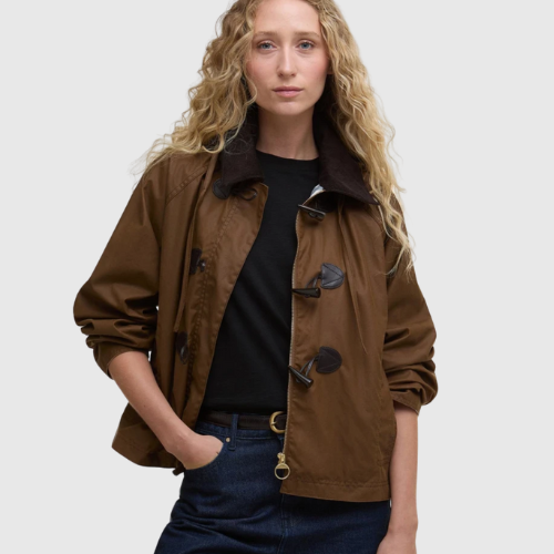 BARBOUR - Myra Waxed Duffle Coat