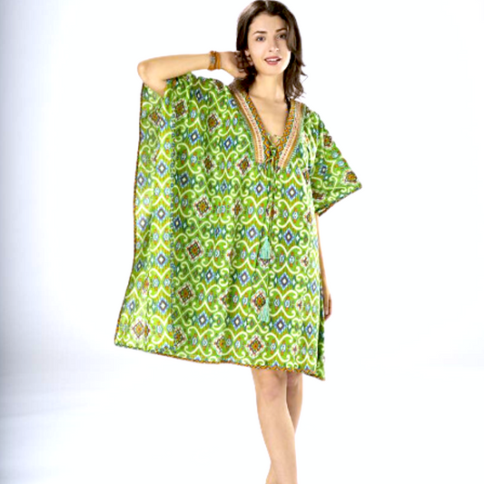 Poncho Incas vert