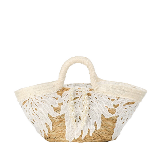 Sac de Plage avec broderie blanche