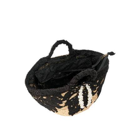 Sac de Plage avec broderie noire