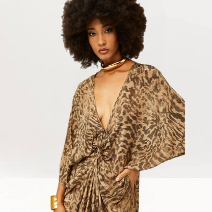 ROBE ANIMALIER Long