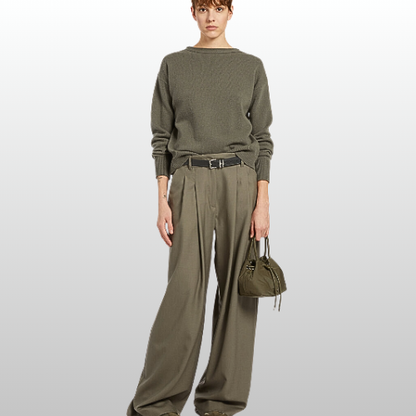 PANTALON PALAZZO OLIVE