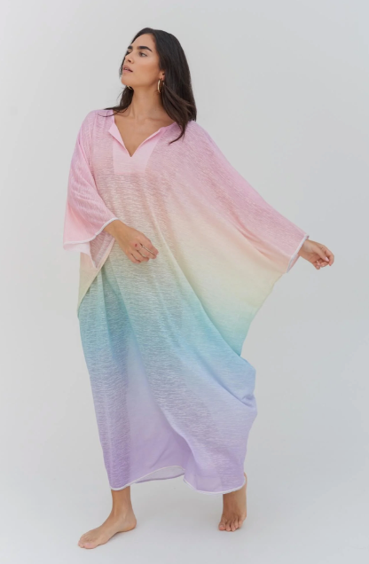 Pitusa Robe caftan arc-en-ciel