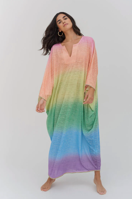 Pitusa Robe caftan arc-en-ciel