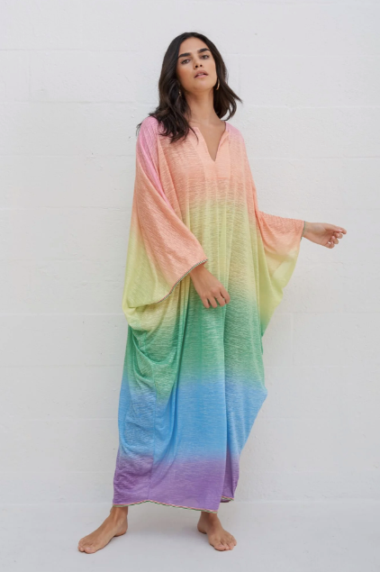 Pitusa Robe caftan arc-en-ciel